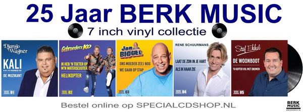 25 Jaar Berk Music vinyl single collectie- jan biggel- django wagner- rene schuurmans-stef ekkel-gebroeders ko-